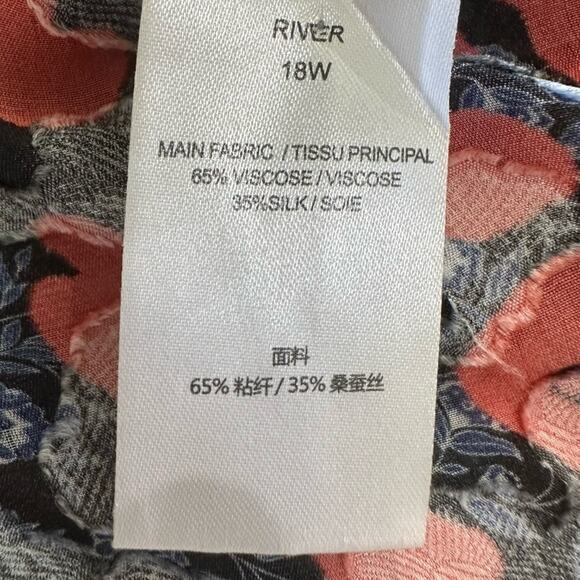 IRO River Smocked Fil Coupe Mini Dress Women's Size 2 Red Blue Silk Blend Print - Picture 13 of 16